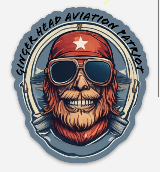 OG Gingerhead Aviation Patriot Sticker