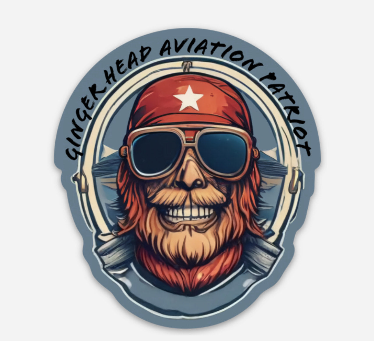 OG Gingerhead Aviation Patriot Sticker